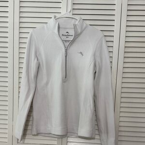 Tommy Bahama Women's White Half-Zip Sweatshirt